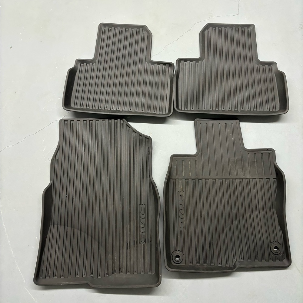 2016-2021 Honda Civic Genuine Honda 08P17-TBA-300 All Season Floor Mats OEM
